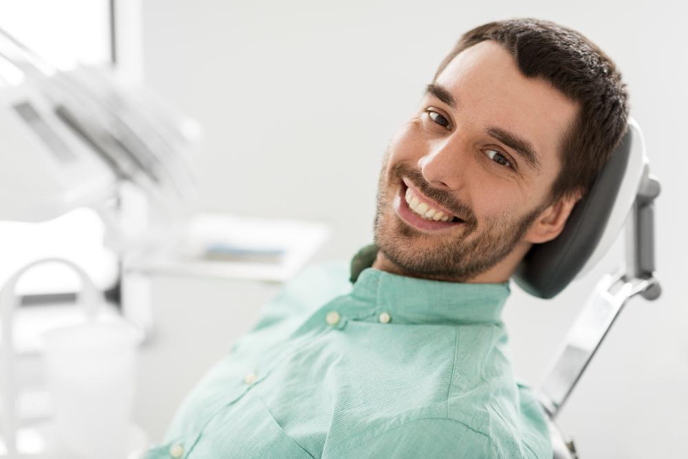 Man smiling after dental cleaning Neutral Bay, NSW