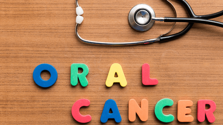 Photo of dental tool and writings Oral Cancer Screening in Neutral Bay, NSW