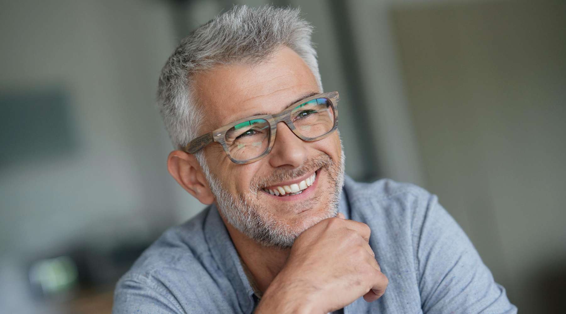 Man smiling after undergoing cosmetic dentistry in Neutral Bay, NSW